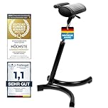 Werkfox® Standing Stool Ergonomic height adjustable stool; Standing aid workshop stool standing chair for desk, office, industry.
