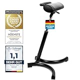 Werkfox Taburete ergonómico de altura ajustable; taburete de pie para taller, silla de pie para escritorio, oficina, industria