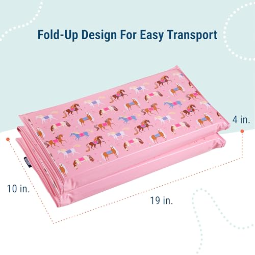 Image of Wildkin Kids Vinyl Nap Mat for Boys - Foldable Toddler Sleep Mat for Daycare, Preschool, Kindergarten & Travel, Durable & Easy to Clean, Ages 3-7, Machine Washable