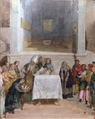 Mural de la presentazione di Cristo al tempio en lienzo PSVDCTOO con acabado de alta fidelidad