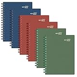 RETTACY Pocket Notebook Journal 6 Pack,Small Spiral Notebook Mini Ruled Journal with 960...
