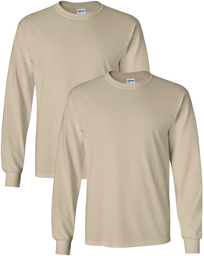 Gildan Adult Ultra Cotton Long Sleeve T-Shirt, Style G2400, Multipack