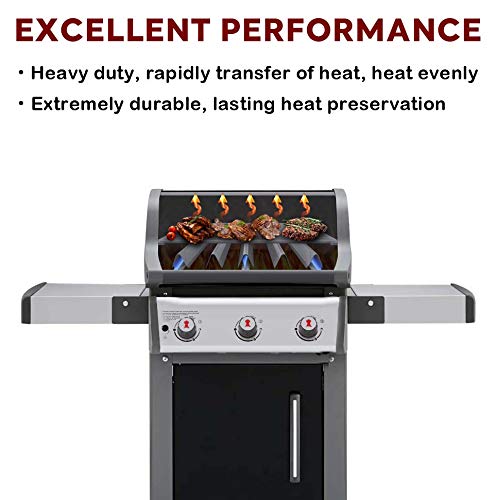 Uniflasy 7638 17.5 Inch Cooking Grates For Weber Spirit And Spirit Ii 300 Series Spirit E/S 310 E/S 320 E/S 330 Sp-320, Spirit 700 Genesis 1000-3500 Genesis Gold Silver Platinum B/C Gas Grill 7639 #TOP2