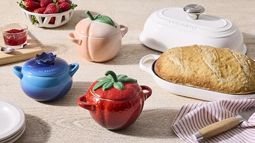 Image of Le Creuset Stoneware Peach Mini Cocotte, 19 oz., Peche