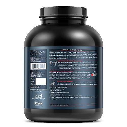 Image of MuscleBlaze Mass Gainer XXL Mass Gainers (3 kg, Cookies & Cream)