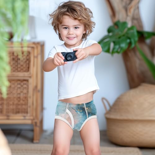 visesunny Boys Cotton Underwear Watercolor Marble Galaxy Illustration Printed Toddler Soft Training Briefs Size 2T-8Y for Kid3