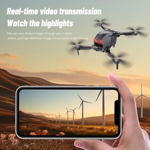 Image of Drone with 4k Camera Foldable 1080P HD Drone with FPV Live Video, Smart Gestures Selfie, Altitude Hold, One Key Take Off /Landing, 3D Flips for Kids and Adults.