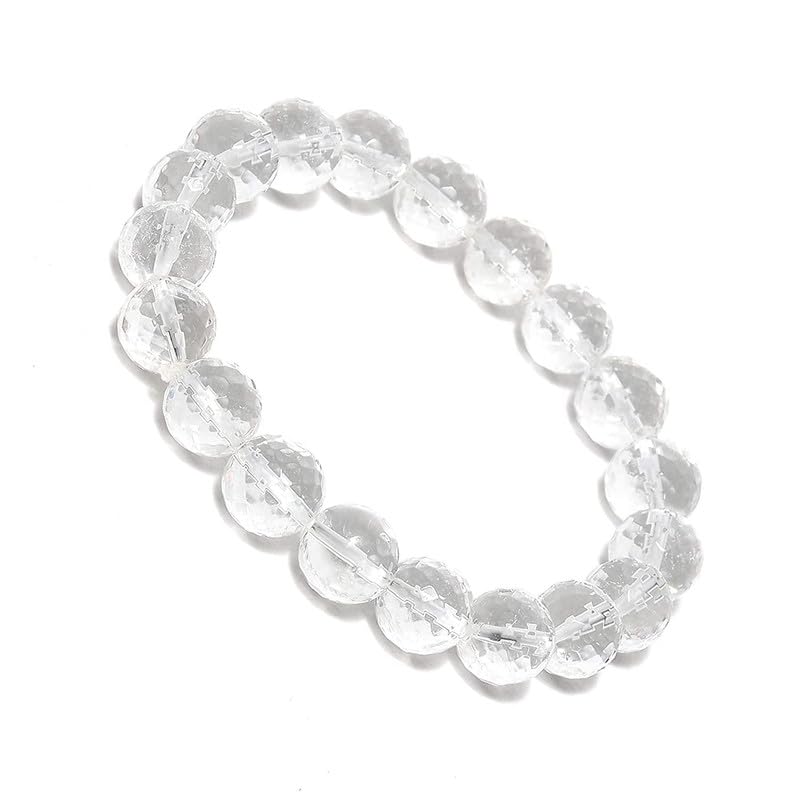CruzStone Excellent AAA+ Diamond Cut Sphatik Bracelet Original Certified Sfatic Bracelet 8mm Transparent Clear Crystals Sphatik Bracelet Diamond Cutting Sfatik ki Bracelet For Worship Purpose (B0CVRVBBVR) Amazon Price History, Amazon Price Tracker