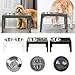 APGLSXY Raised Dog Bowl Pet Double Bowl Slow Feeder Bowl Adjustable Height Cat Feeder