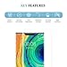 Ibywind Clear TPU Film Screen Protector For Huawei Mate 30 Pro,[Pack of 2],[Camera Lens Protector][Back Carbon Fiber Film Protector][In-Display Fingerprint Support][Bubble Free]