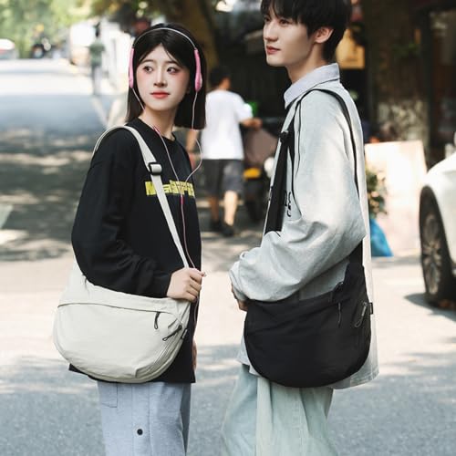 Image of Crescent Crossbody Bags for Women Nylon Travel Luna Hobo Bag Dumpling Purse