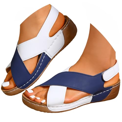 Sandales Femme Été Confortable Sandale Orthopedique Chaussure Ete Chaussures Orthopediques Femmes Nu Pieds Orthopédiques Et Nu-Pieds Confort Pied Large...