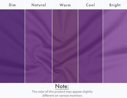 Image of Ruvanti Cloth Napkins Set of 12, 18x18 Inches Napkins Cloth Washable, Soft, Durable, Absorbent, Cotton Blend. Table Dinner Napkins Cloth for Hotel, Lunch, Restaurant, Wedding Events, Parties - Purple