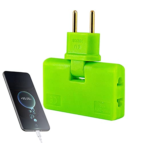 Adaptador tomada pare- Adaptador tomada tomada pareplana 3 vias,Tomada extensão plugue plano ultrafi