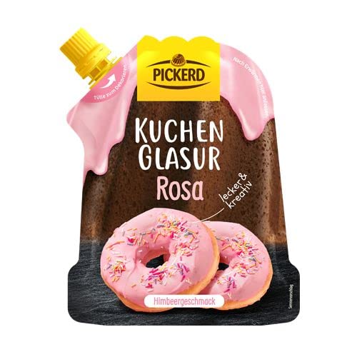 Pickerd Kuchenglasur Rosa fruchtiger Himbeergeschmack mit Dekortülle 125g