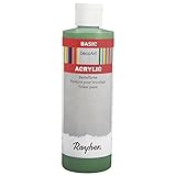 pintura acrilica verde esmeralda verde venenoso RAYHER - 38052424 - acrílico-Pintura artesanía, Botella de 236 ml, Gift Verde