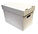 (3) Magazine Cardboard Storage Box - White Without Graphics by Max Pro