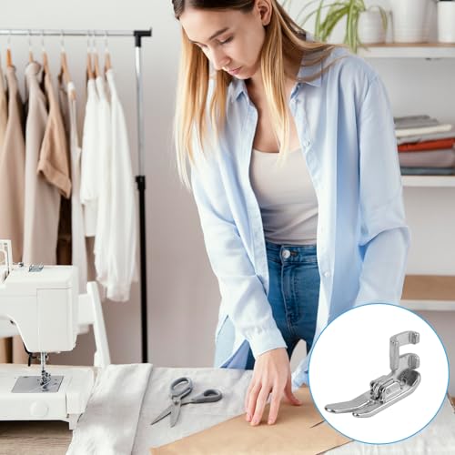 2 piezas prensa para máquina de coser, puntada recta miniatura 7