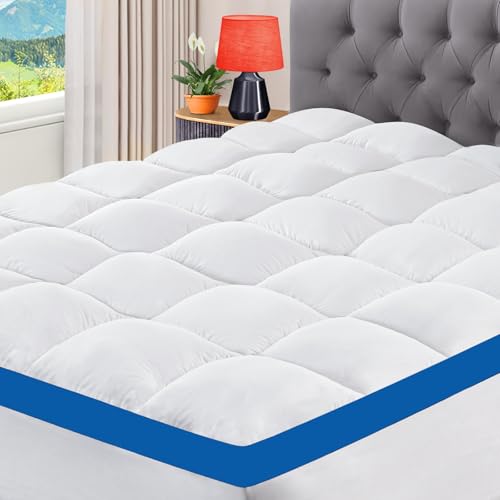CYMULA Super Queen Mattress Topper Waterproof, Thick Pillow Top Mattress