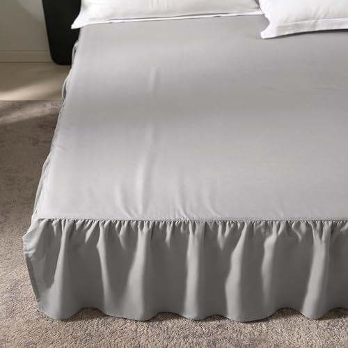 Image of Bed Skirt Full Size 16 Inch Drop Ruffled Bed Skirt with Split Corners