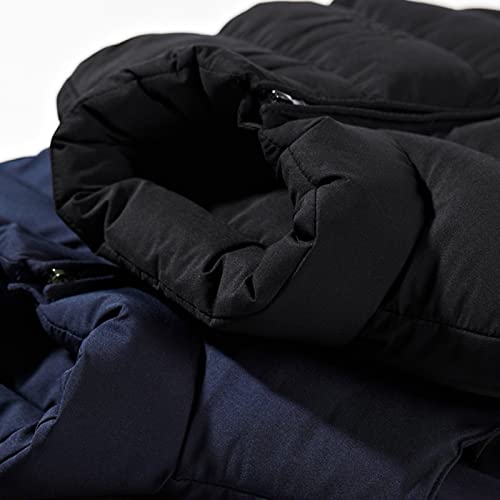 WENKOMG1 Men's Winter Down Vest, Autumn Warm Cotton Coat Solid Colour Zip Up Jacket Sleeveless Soft Lightweight Outerwear2