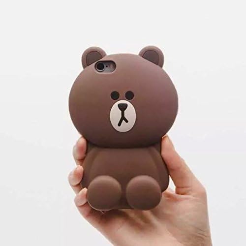 divde Cute Kids Brown Cony Bear 3D Cartoon Silicone Soft Case Bumper Back Cover For Apple iPhone 6 4.7" iphone 6s