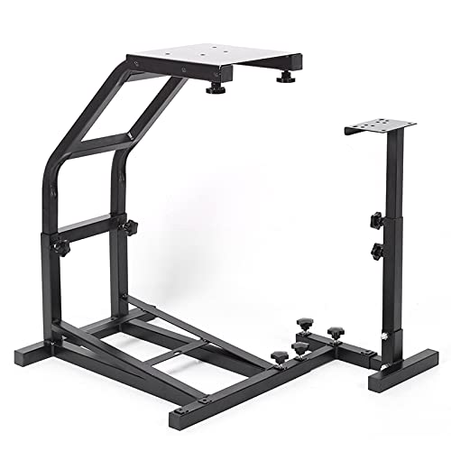 Haofy Support de Volant de Course, Accessoire de Support de Volant de Simulateur de Jeu de Course en Acier sans Roue Ni Pédales pour Logitech G25 G27 G29 G920 Cover