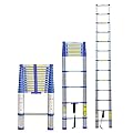 Telesladders Multi-Purpose Extendable Ladder Telesladder Telescoping Ladder for 8M/ 7M/ 6.2M/ 5M/ 4M/ 3.8M/ 2.6M Rooftop Tent, Aluminum Extension Telesladders for Home Loft Vision/Blue/4.2M/13.8Ft