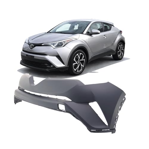 Image of FitParts Compatible with Toyota C-HR 2018-2019 Front Upper Bumper Cover | Primed, Ready to Paint, OEM 52119F4904, TO1000431