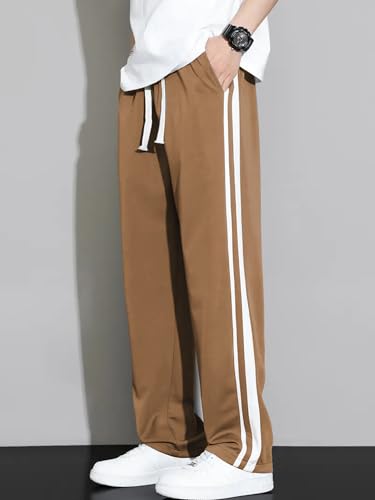 Image of Track Pants for Men - Modern, Stylish, Comfortable & Stretchable Athletic Joggers for Casual & Gym Wear