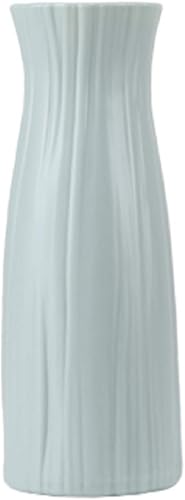 Jarrón de plástico con aspecto de cerámica, jarrón irrompible para flores