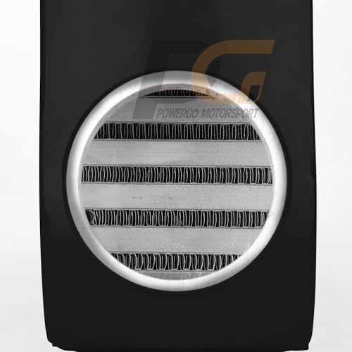 Universal Turbo Intercooler 31x12x4 in. BLACK Front Mount Intercooler FMIC Fits Camaro Mustang Supra 350Z S13 - Image 5