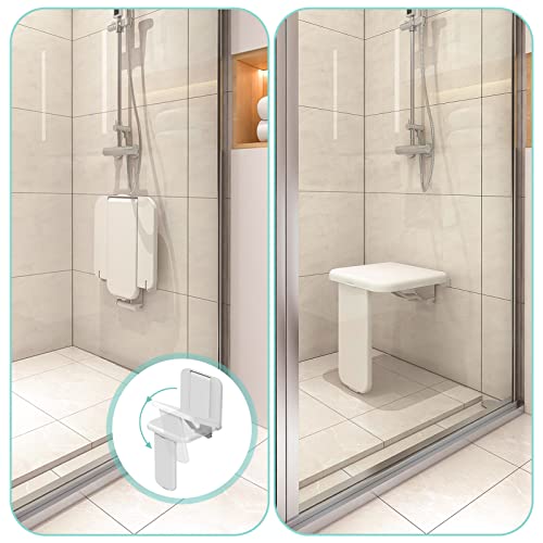 Heuffe Duschklappsitz mit Stützbein – bis 200 kg rutschfest & robust – Bild 7