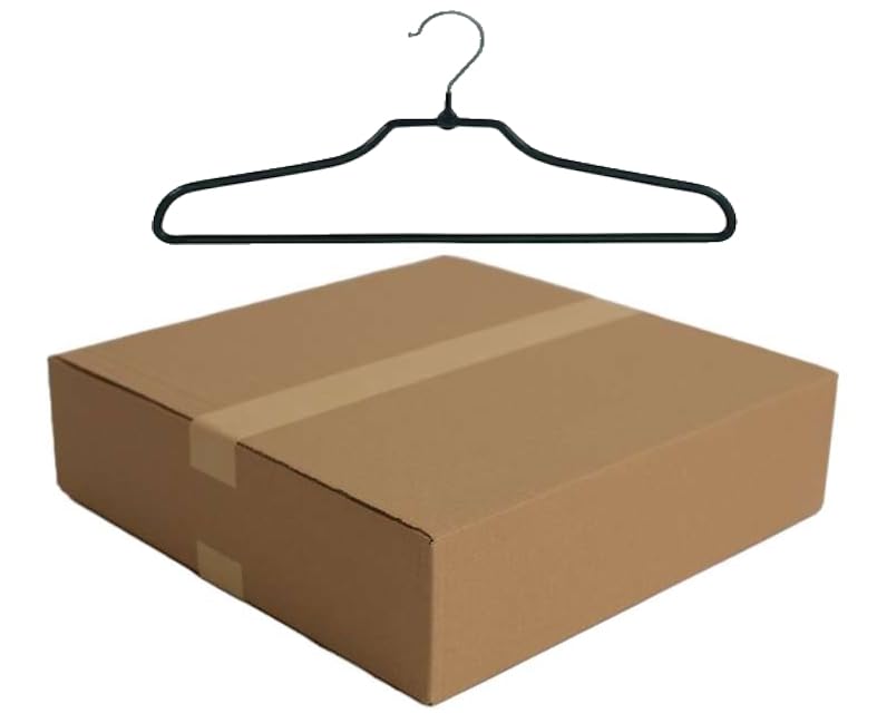 25x cintres en métal 40 cm revêtement antidérapant
