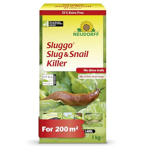 Neudorff Sluggo Slug & Snail Killer Effective slug control against slugs and snails. No slime traces and no visible dead slugs. For 200 m 1 kg