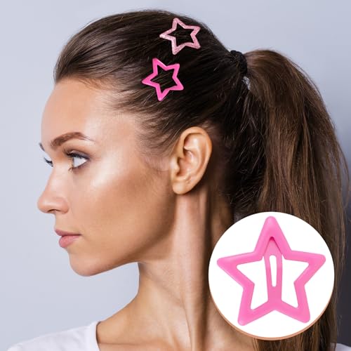 18 piezas pinzas para el cabello en forma de estrella miniatura 5