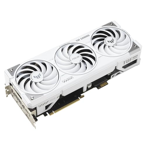 TUF Gaming NVIDIA GeForce RTX 5070 Ti, Scheda Grafica 16 GB GDDR7, 256 Bit, PCIe 5.0, 2 HDMI 2.1, 3 DisplayPort 2.1, Connettori Nascosti, Bianca, TUF-RTX5070TI-16G-BTF-WHITE - Scheda video - Immagine 4