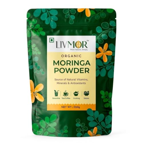 Image of Certified Organic Moringa Powder 200g | USDA Organic | From Pure Drumstick Leaves | Powder Form | For Daily Wellness & Natural Nutrition