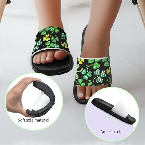 Image of Boy & Girls Slide Sandals Kids Shower Shoes Non Slip Summer Slippers Beach Sandals