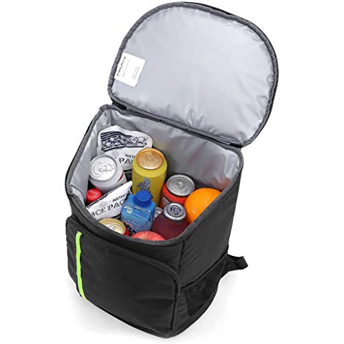 Sweet 30 Cans Cool Bag Rucksack, Insulated Cooler Backpack, Lightweight Large Capacity Cooler Rucksack, for Men Women To Picnics Hiking,Black