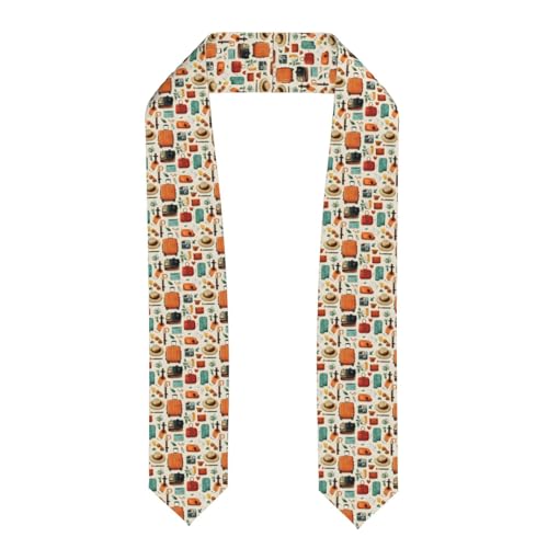 DXITROMI Graduation Stole 2026 Travel Suitcase Print