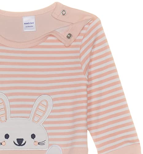 Image of Mom's Love ML Girls INF Bunny with Bow Romper Regular fit Baby and Toddler Sleepers