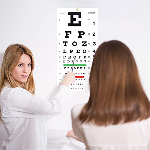 Snellen Eye Chart, Eye Charts For Eye Exams 20 Feet 22×11 Inches, Low Vision Eye Test Charts For Wall Décor Kids Gifts #TOP4