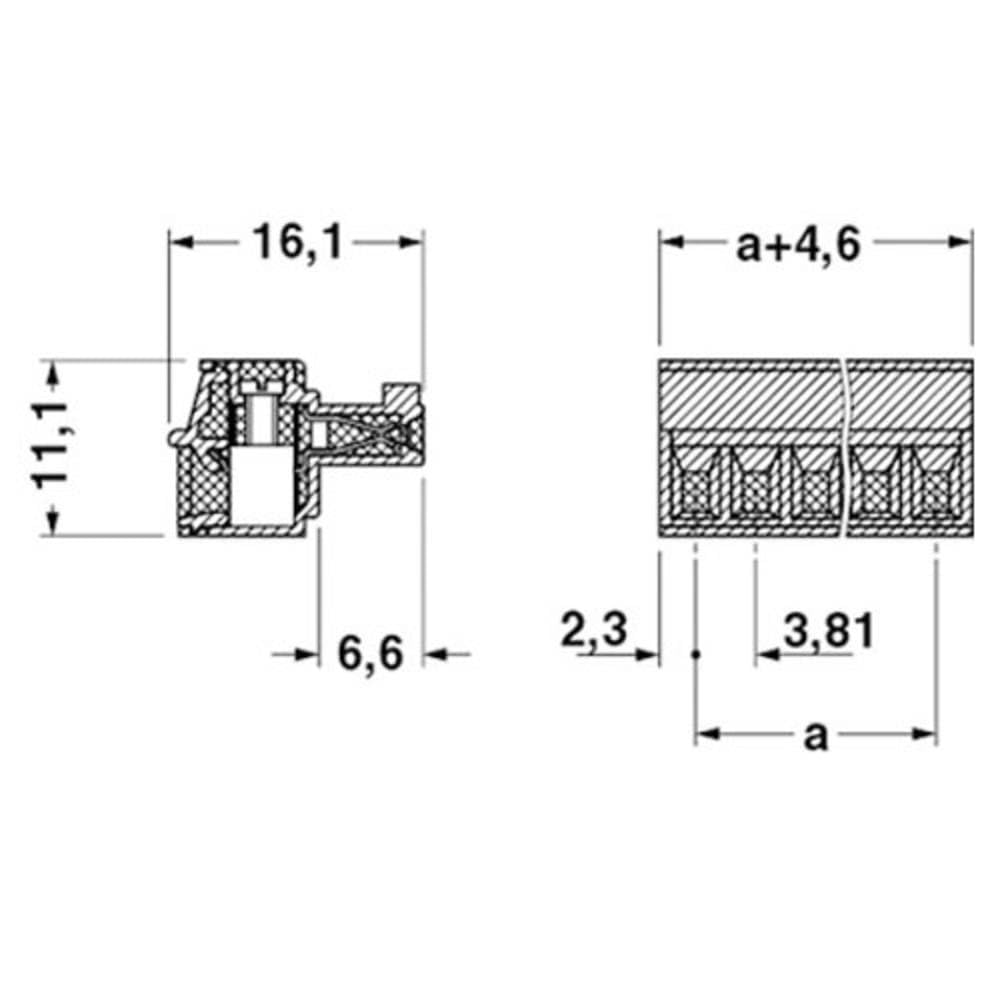 Phoenix Contact Connettore femmina per cavo MC Totale poli 10 Passo: 3.81 mm 1803659 1 pz.