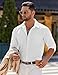 COOFANDY Mens Long Sleeve Button Down Shirts Untucked Shirts for Men Casual Dress Shirts Wedding Shirts A White