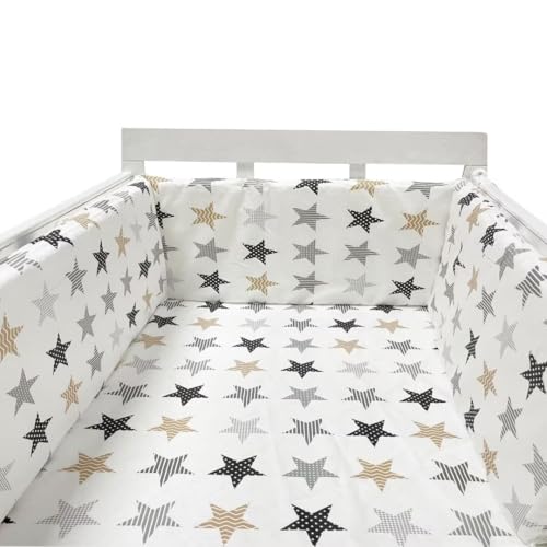 Protector De Cuna para Bebé Protector Cuna Transpirable Chichoneras Cuna Chichoneras Cuna Transpirable Protector Cuna Chichonera Chichoneras Cuna Plegable,A18,150cm×30cm
