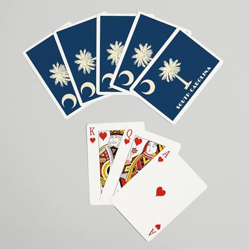 Baraja de cartas South Carolina Poker 52 naipes miniatura 7
