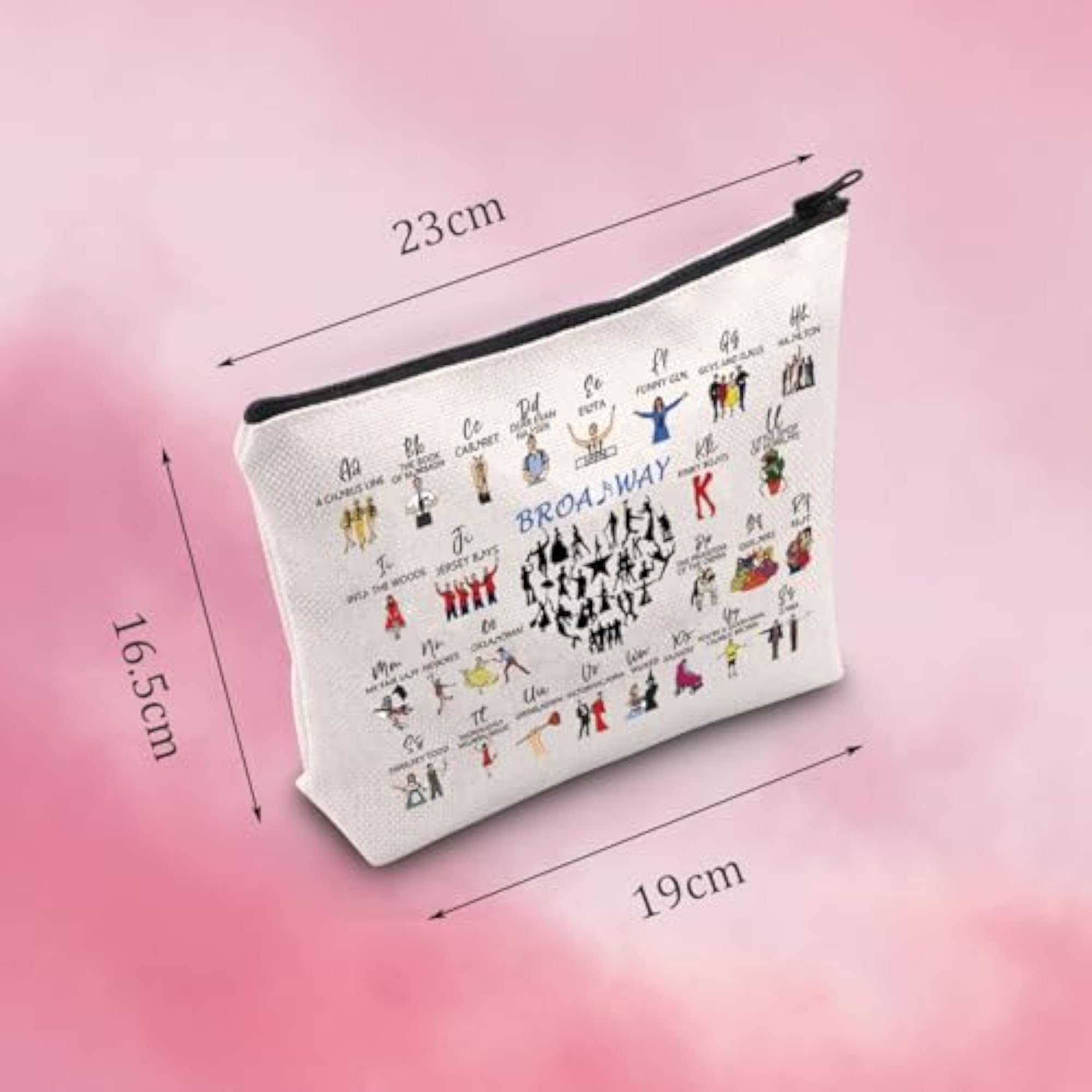 Broadway Musical Lover Gift Makeup Bag