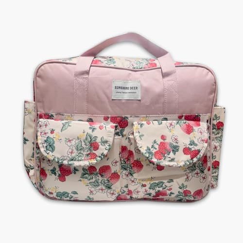 Image of Winnies Baby Diaper Bag for Moms | Travel Maternity Nappy Messengers Tote with Multiple Pockets | Large Capacity Stylish Bags for Baby Essentials