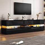 【Finitions haut de gamme et esthétique minimaliste】Les portes en acrylique translucide apportent une touche de sophistication moderne, tandis que les surfaces brillantes reflètent la lumière pour agrandir visuellement l'espace.